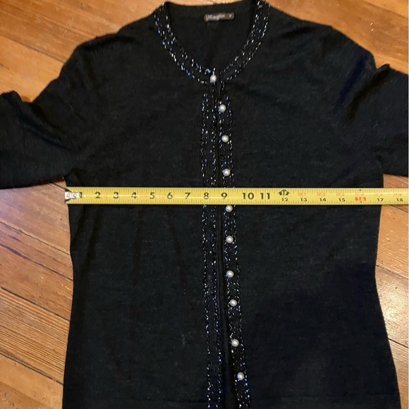 J. McLaughlin 100% Merino Wool Cardigan with Buttons, Size Medium - Picture 5 of 9